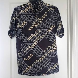 Sig Zane Mens Aloha Shirt Pullover Grey